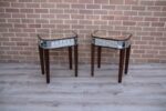 Laura Ashley Pair of Mirrored Bedside Tables - Image 5