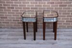 Laura Ashley Pair of Mirrored Bedside Tables - Image 8