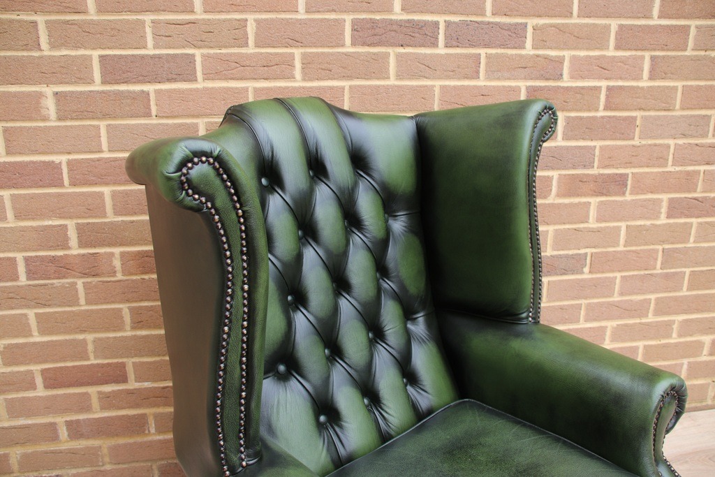 Chesterfield Wingback Armchair - Image 9