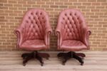 Pair of Chesterfield Directors Chairs
