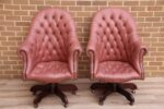 Pair of Chesterfield Directors Chairs - Image 2