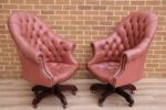 Pair of Chesterfield Directors Chairs - Image 6