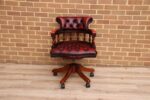 Chesterfield Ox Blood Captains Chair