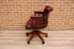 Chesterfield Ox Blood Captains Chair - Image 5