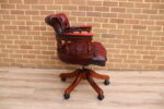 Chesterfield Ox Blood Captains Chair - Image 7