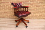 Chesterfield Ox Blood Captains Chair - Image 8
