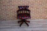 Chesterfield Dark Ox Blood Captains Chair - Image 3