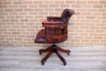 Chesterfield Dark Ox Blood Captains Chair - Image 5