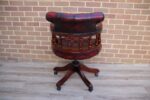 Chesterfield Dark Ox Blood Captains Chair - Image 6
