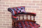 Chesterfield Dark Ox Blood Captains Chair - Image 9