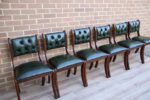 6 Chesterfield Luxury Dining Chairs - Image 5