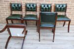 6 Chesterfield Luxury Dining Chairs - Image 11