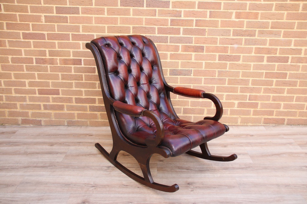 IMG_7875 Chesterfield Vintage Rocking Chair - Image 1