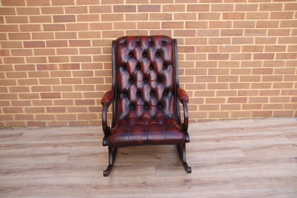 Chesterfield Vintage Rocking Chair - Image 3