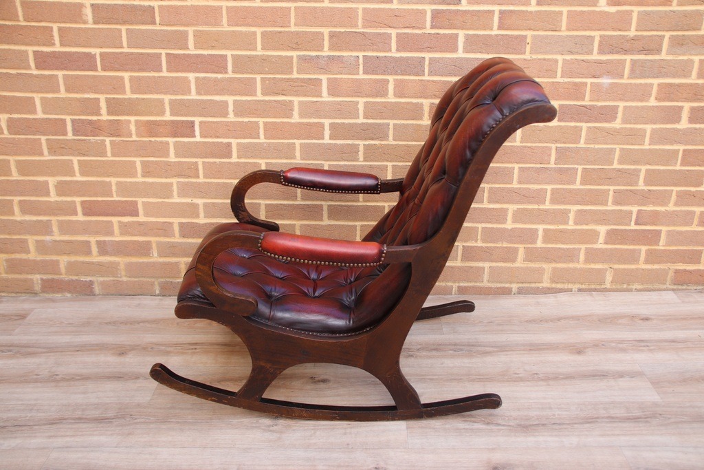 Chesterfield Vintage Rocking Chair - Image 5