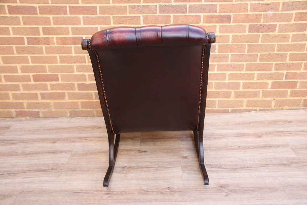 Chesterfield Vintage Rocking Chair - Image 6