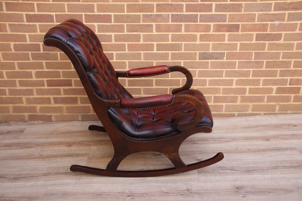 Chesterfield Vintage Rocking Chair - Image 7