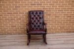 Chesterfield Rocking Ox Blood Chair - Image 2