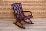 Chesterfield Rocking Ox Blood Chair