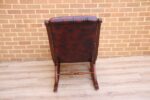 Chesterfield Rocking Ox Blood Chair - Image 6