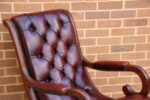 Chesterfield Rocking Ox Blood Chair - Image 9