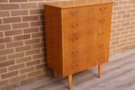 Mid-Century Oak Chest of Drawers - Image 4