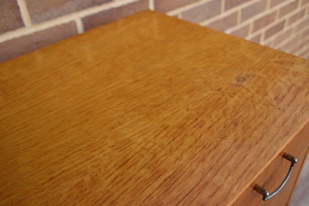 Mid-Century Oak Chest of Drawers - Image 20