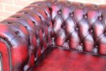 Chesterfield Ox Blood Sofa - Image 6