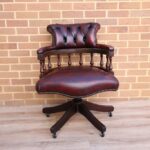 Chesterfield Vintage Ox Blood Captains Chair