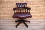 Chesterfield Vintage Ox Blood Captains Chair - Image 2