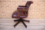 Chesterfield Vintage Ox Blood Captains Chair - Image 4