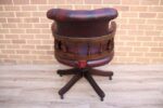 Chesterfield Vintage Ox Blood Captains Chair - Image 5