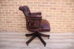 Chesterfield Vintage Ox Blood Captains Chair - Image 6