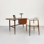 Teak Boomerang Desk