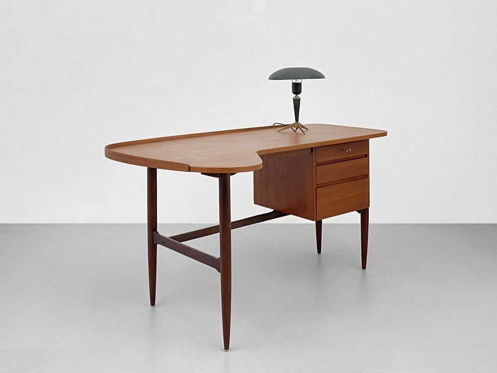 Teak Boomerang Desk - Image 2