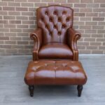Laura Ashley Lancaster Armchair with Footstool
