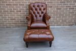 Laura Ashley Lancaster Armchair with Footstool - Image 2