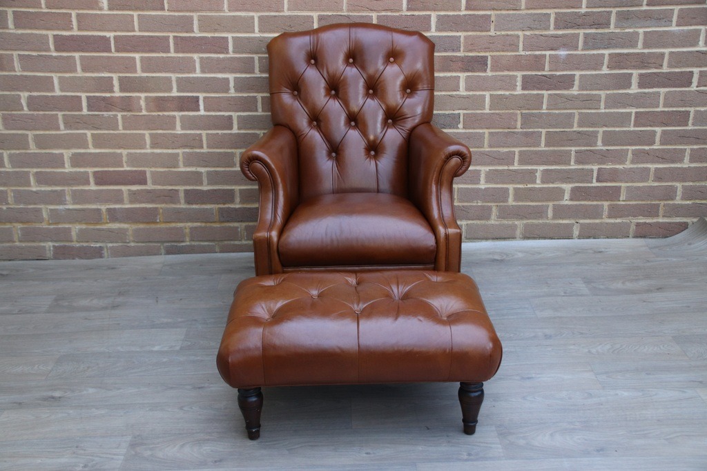 Laura Ashley Lancaster Armchair with Footstool - Image 2