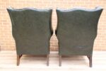 Pair of Manchester High Back Armchairs - Image 5