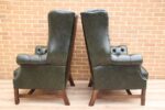 Pair of Manchester High Back Armchairs - Image 6