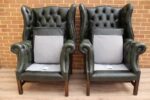 Pair of Manchester High Back Armchairs - Image 14