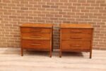 Pair of Vintage Oak Bedside Chests