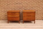Pair of Vintage Oak Bedside Chests - Image 2