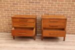 Pair of Vintage Oak Bedside Chests - Image 4