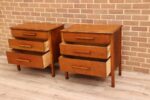 Pair of Vintage Oak Bedside Chests - Image 6