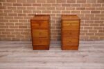 Pair of Mid-Century Oak Bedside Tables