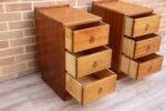 Pair of Mid-Century Oak Bedside Tables - Image 7