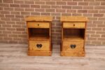 Pair of Laura Ashley Garrat Honey Bedside Tables