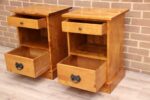 Pair of Laura Ashley Garrat Honey Bedside Tables - Image 5