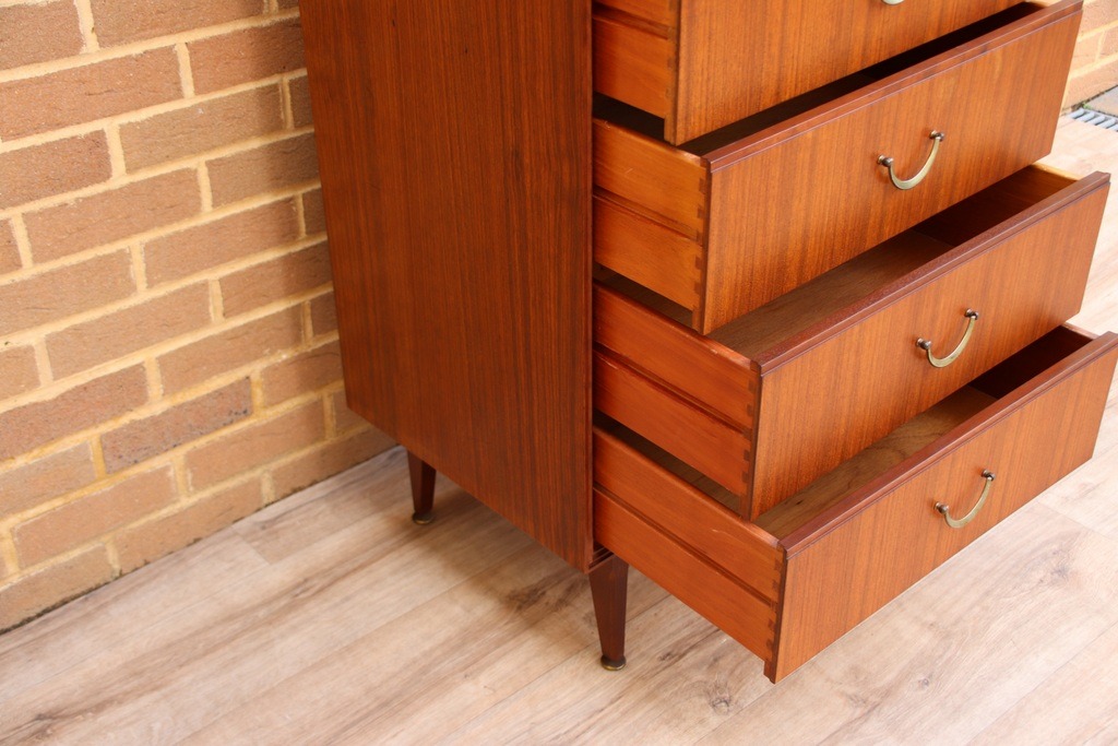Meredew Mid-Century Teak Tallboy - Image 7